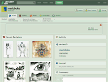Tablet Screenshot of marioboku.deviantart.com