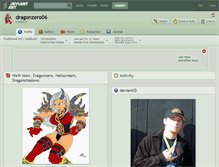 Tablet Screenshot of dragonzero06.deviantart.com