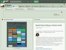 Tablet Screenshot of iz-person.deviantart.com