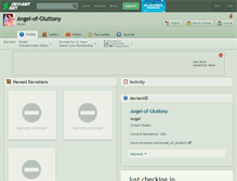 Tablet Screenshot of angel-of-gluttony.deviantart.com