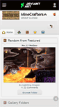 Mobile Screenshot of minecrafters.deviantart.com