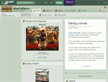 Tablet Screenshot of minecrafters.deviantart.com