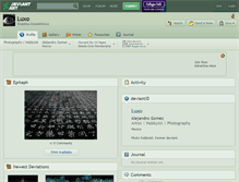Tablet Screenshot of luxo.deviantart.com