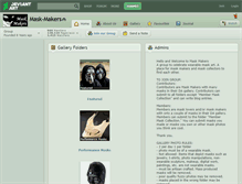 Tablet Screenshot of mask-makers.deviantart.com