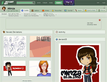 Tablet Screenshot of mimza.deviantart.com