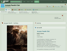 Tablet Screenshot of jacques-fanatic-club.deviantart.com