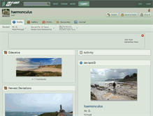Tablet Screenshot of haemonculus.deviantart.com
