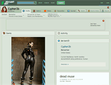 Tablet Screenshot of cypher2b.deviantart.com