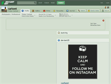 Tablet Screenshot of carkeet.deviantart.com