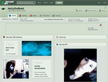Tablet Screenshot of melzythebeast.deviantart.com