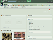 Tablet Screenshot of lpgirl.deviantart.com