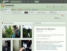 Tablet Screenshot of hanyaanfaery.deviantart.com