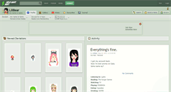 Desktop Screenshot of lilibear.deviantart.com