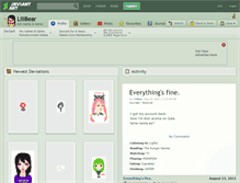 Tablet Screenshot of lilibear.deviantart.com