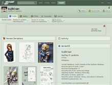 Tablet Screenshot of kujiki-san.deviantart.com