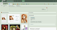 Desktop Screenshot of claudefan.deviantart.com