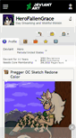Mobile Screenshot of herofallengrace.deviantart.com