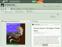 Tablet Screenshot of herofallengrace.deviantart.com