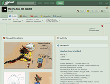 Tablet Screenshot of mecha-fox-cat-rabbit.deviantart.com