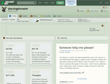 Tablet Screenshot of dracologistmaster.deviantart.com