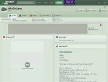 Tablet Screenshot of mikezadopec.deviantart.com