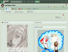 Tablet Screenshot of not-that-weird.deviantart.com