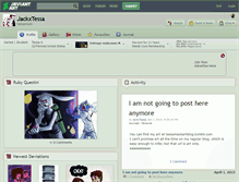 Tablet Screenshot of jackxtessa.deviantart.com