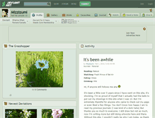 Tablet Screenshot of mizzizumi.deviantart.com
