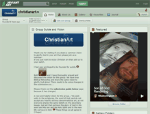 Tablet Screenshot of christianart.deviantart.com