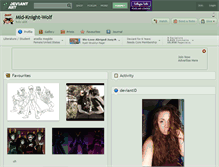 Tablet Screenshot of mid-knight-wolf.deviantart.com