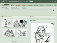 Tablet Screenshot of mancina.deviantart.com