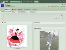 Tablet Screenshot of evemoon.deviantart.com