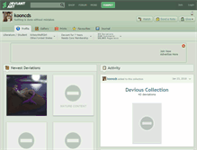 Tablet Screenshot of kooncds.deviantart.com