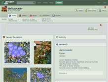 Tablet Screenshot of darkcrusader.deviantart.com
