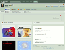 Tablet Screenshot of headroom73.deviantart.com