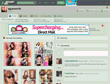 Tablet Screenshot of aguamentis.deviantart.com