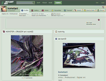Tablet Screenshot of kometani.deviantart.com