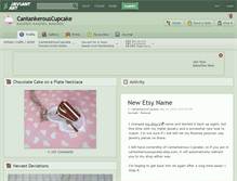 Tablet Screenshot of cantankerouscupcake.deviantart.com