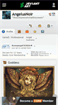 Mobile Screenshot of angelusnoir.deviantart.com