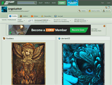 Tablet Screenshot of angelusnoir.deviantart.com
