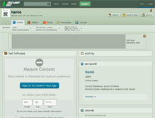 Tablet Screenshot of nami6.deviantart.com