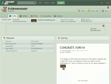 Tablet Screenshot of evildreamstealer.deviantart.com