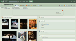 Desktop Screenshot of nobodynosound.deviantart.com