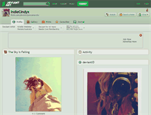 Tablet Screenshot of indiecindyx.deviantart.com