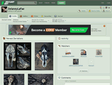 Tablet Screenshot of delaneylafae.deviantart.com