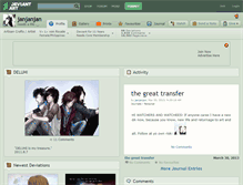 Tablet Screenshot of janjanjan.deviantart.com