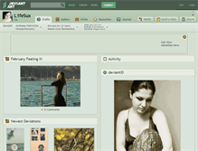 Tablet Screenshot of l1fesux.deviantart.com