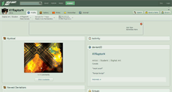 Desktop Screenshot of kyraptorn.deviantart.com