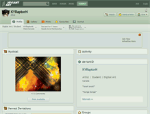 Tablet Screenshot of kyraptorn.deviantart.com