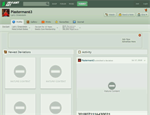 Tablet Screenshot of plasterman63.deviantart.com